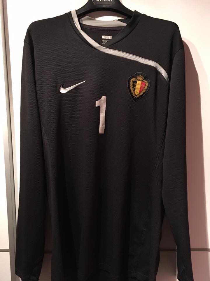 maillot équipe de belgique gardien 2008-2010 rétro