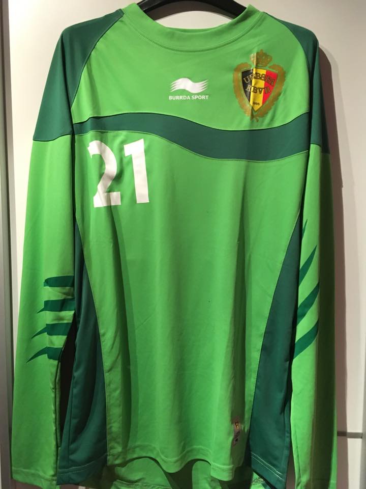 maillot équipe de belgique gardien 2014-2015 rétro