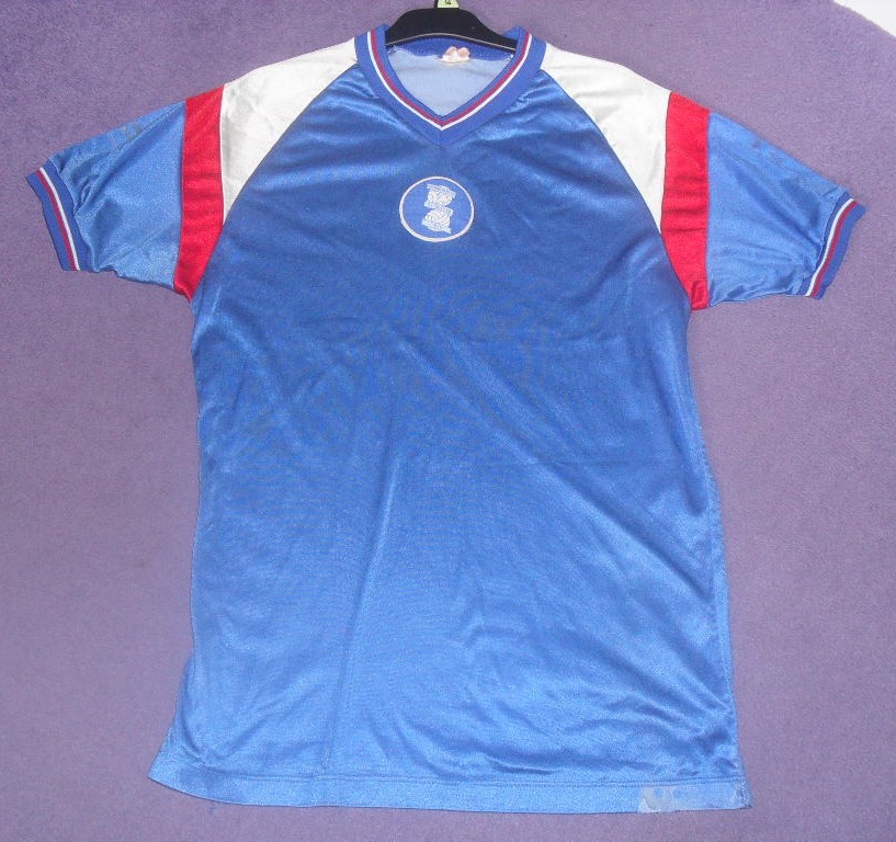 maillot équipe de birmingham city fc domicile 1985-1986 rétro