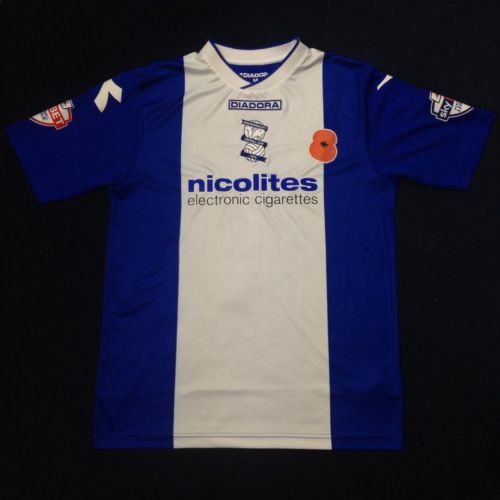 maillot équipe de birmingham city fc domicile 2013-2014 rétro