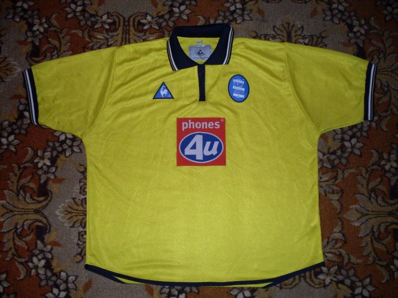 maillot équipe de birmingham city fc exterieur 2001-2002 rétro