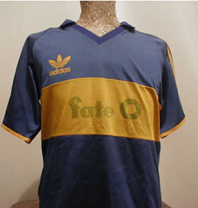 maillot équipe de boca juniors domicile 1986 pas cher