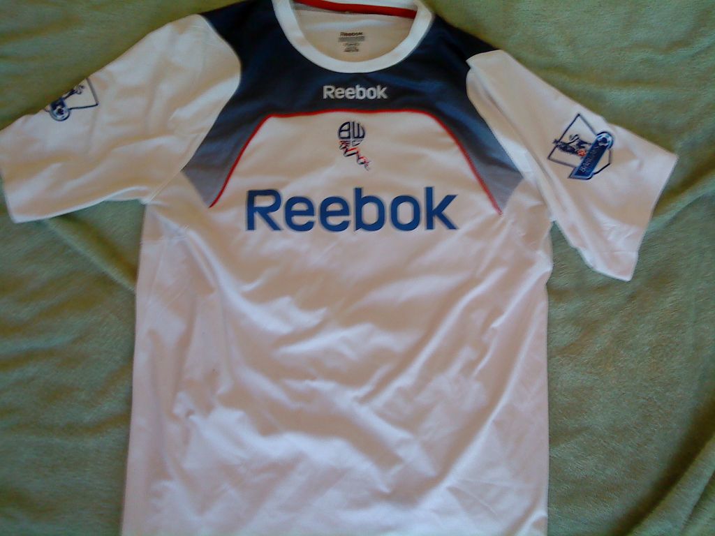 maillot équipe de bolton wanderers domicile 2008-2009 rétro