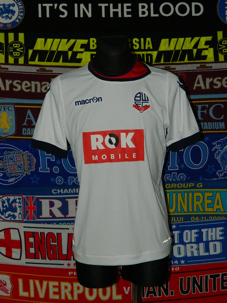 maillot équipe de bolton wanderers domicile 2015-2016 rétro