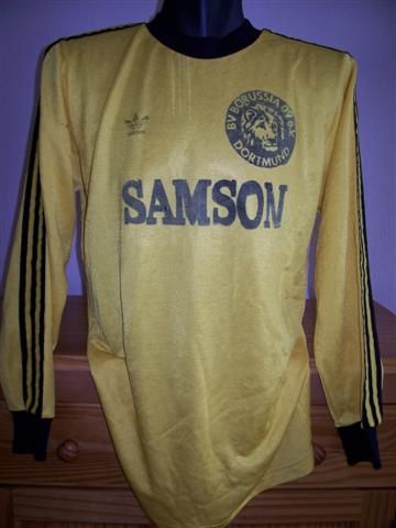 maillot équipe de borussia dortmund domicile 1976-1978 rétro