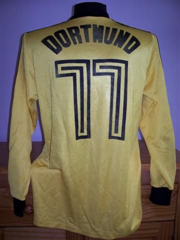 maillot équipe de borussia dortmund domicile 1976-1978 rétro