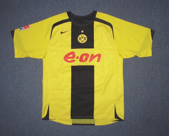 maillot équipe de borussia dortmund domicile 2005-2006 rétro