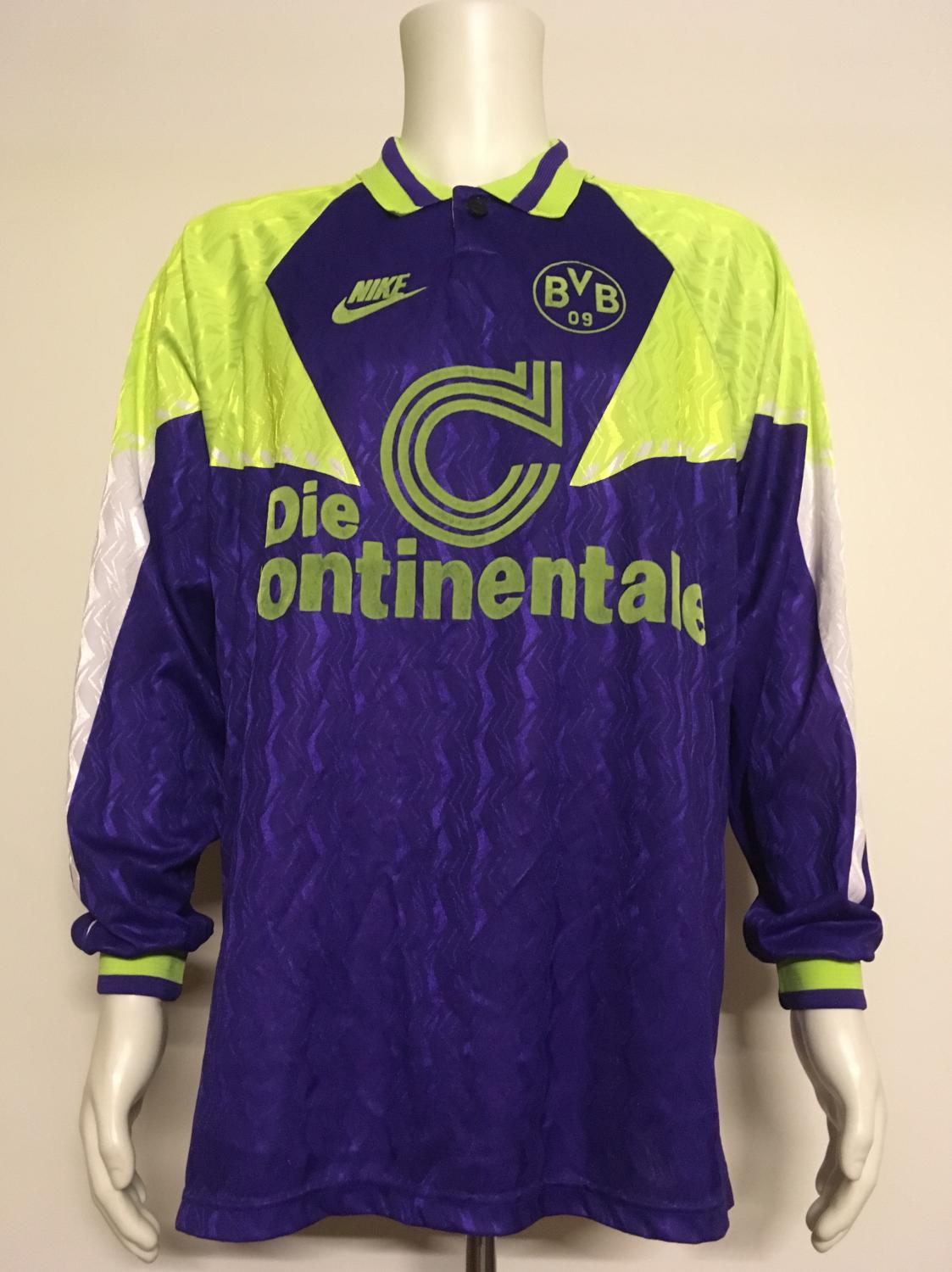 maillot équipe de borussia dortmund exterieur 1990 rétro