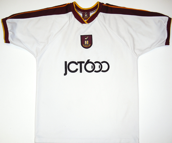 maillot équipe de bradford city afc exterieur 2001-2003 rétro