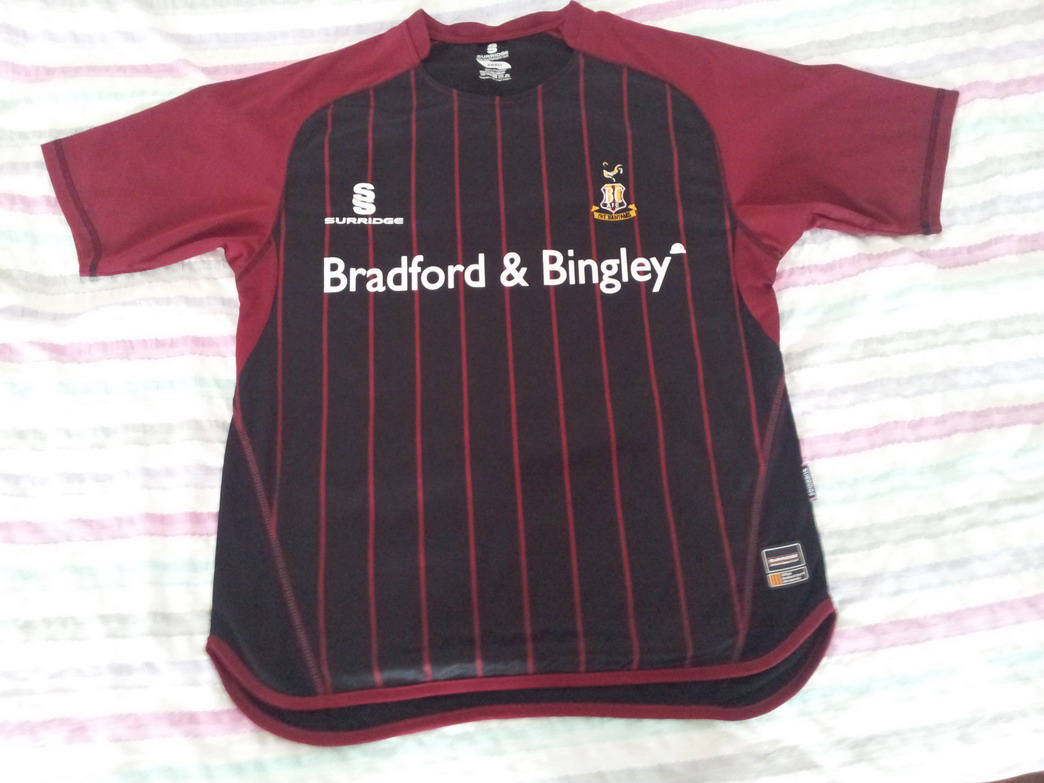 maillot équipe de bradford city afc exterieur 2007-2008 rétro