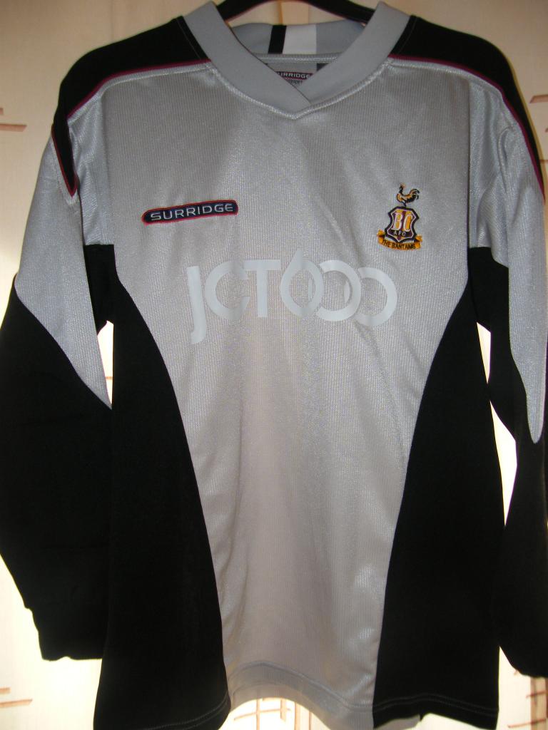 maillot équipe de bradford city afc gardien 2004-2006 rétro