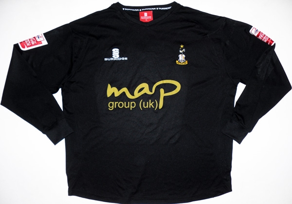 maillot équipe de bradford city afc gardien 2009-2010 rétro