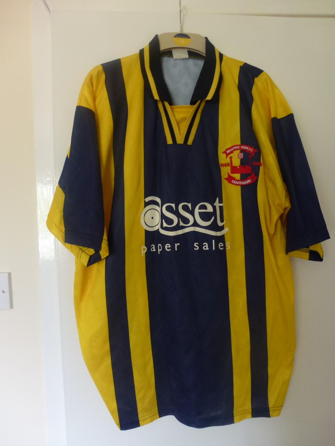 maillot équipe de braintree town domicile 1998-1999 pas cher