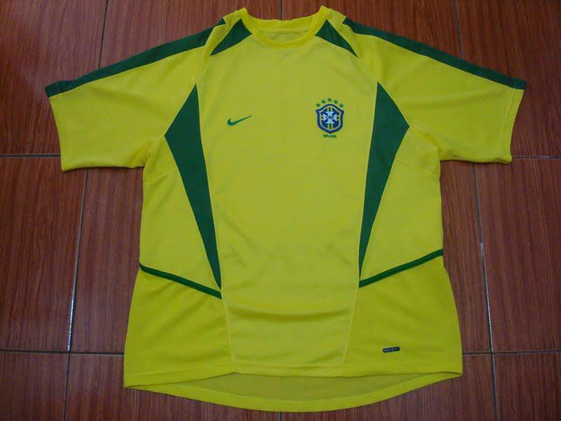 maillot équipe de brésil domicile 2002-2004 pas cher