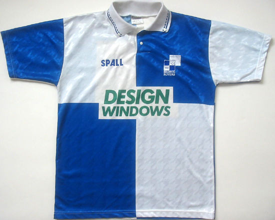 maillot équipe de bristol rovers particulier 1991-1992 pas cher