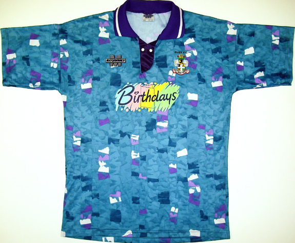 maillot équipe de bury fc exterieur 1993-1994 rétro