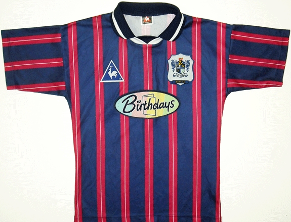 maillot équipe de bury fc exterieur 1996-1997 rétro