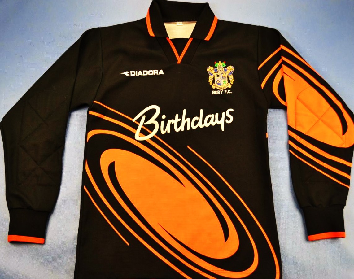 maillot équipe de bury fc gardien 1999-2001 pas cher