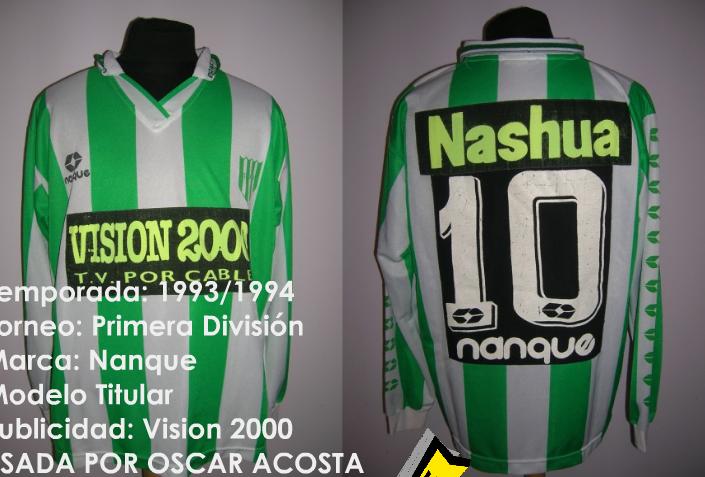 maillot équipe de ca banfield domicile 1993 pas cher