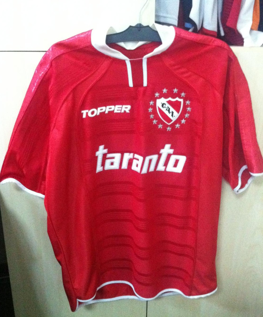 maillot équipe de ca independiente domicile 2002-2003 rétro