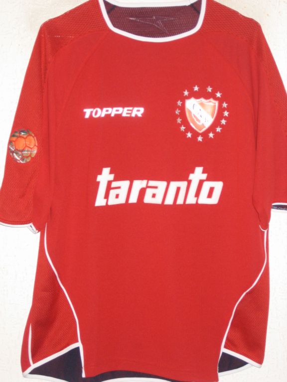 maillot équipe de ca independiente domicile 2004 rétro