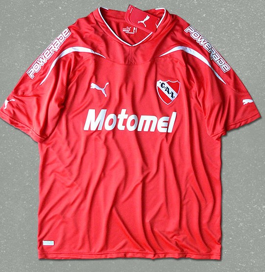 maillot équipe de ca independiente domicile 2010-2011 rétro