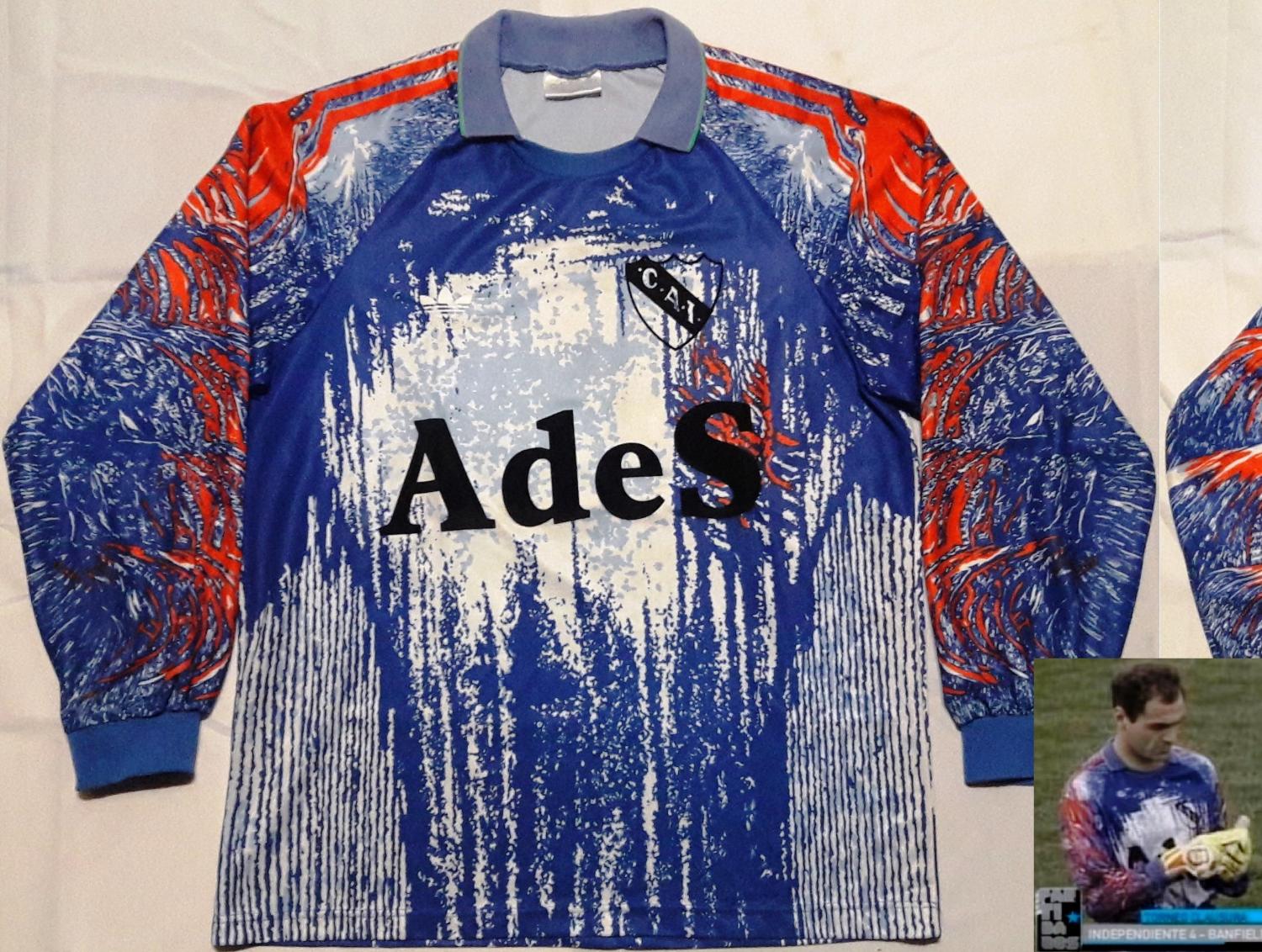 maillot équipe de ca independiente gardien 1995 rétro