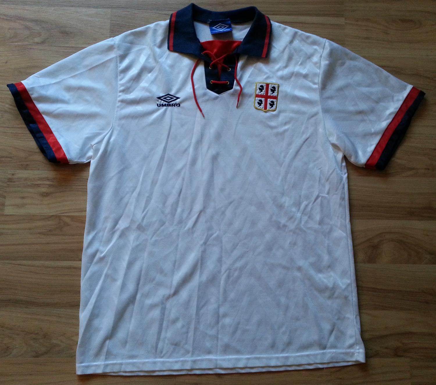 maillot équipe de cagliari calcio exterieur 1992-1993 rétro