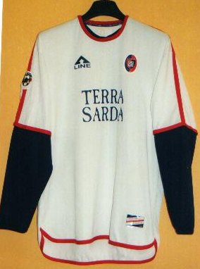 maillot équipe de cagliari calcio exterieur 2002-2003 rétro