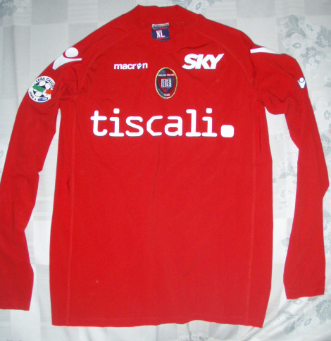 maillot équipe de cagliari calcio third 2008-2009 rétro