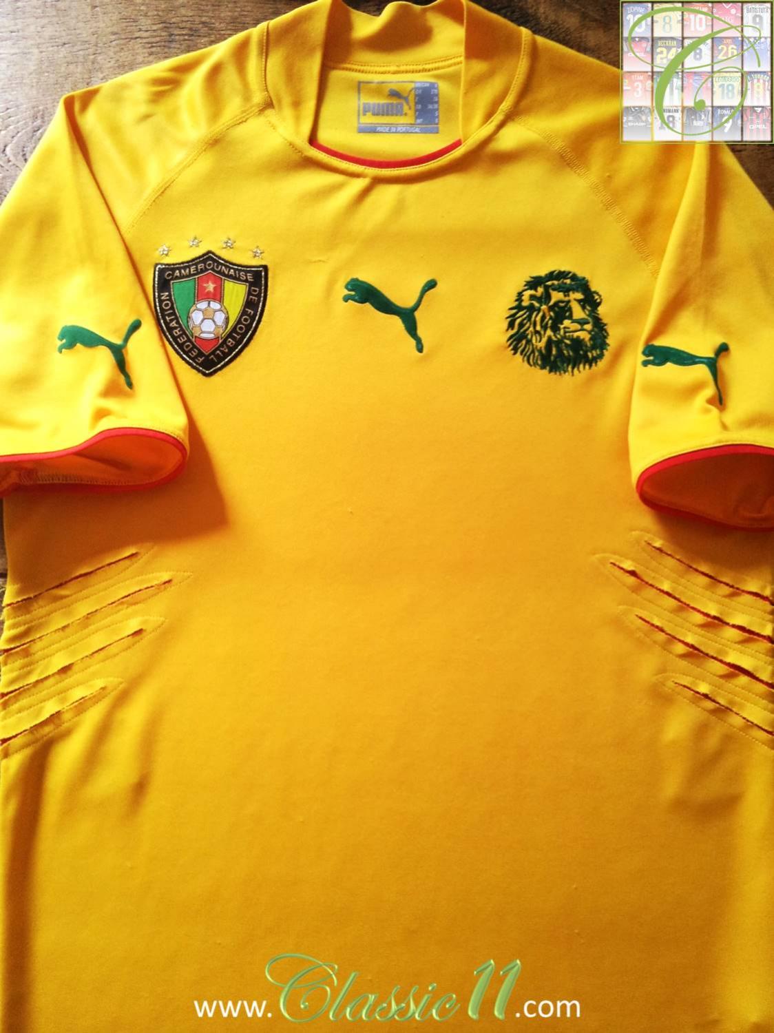 maillot équipe de cameroun exterieur 2002-2004 pas cher