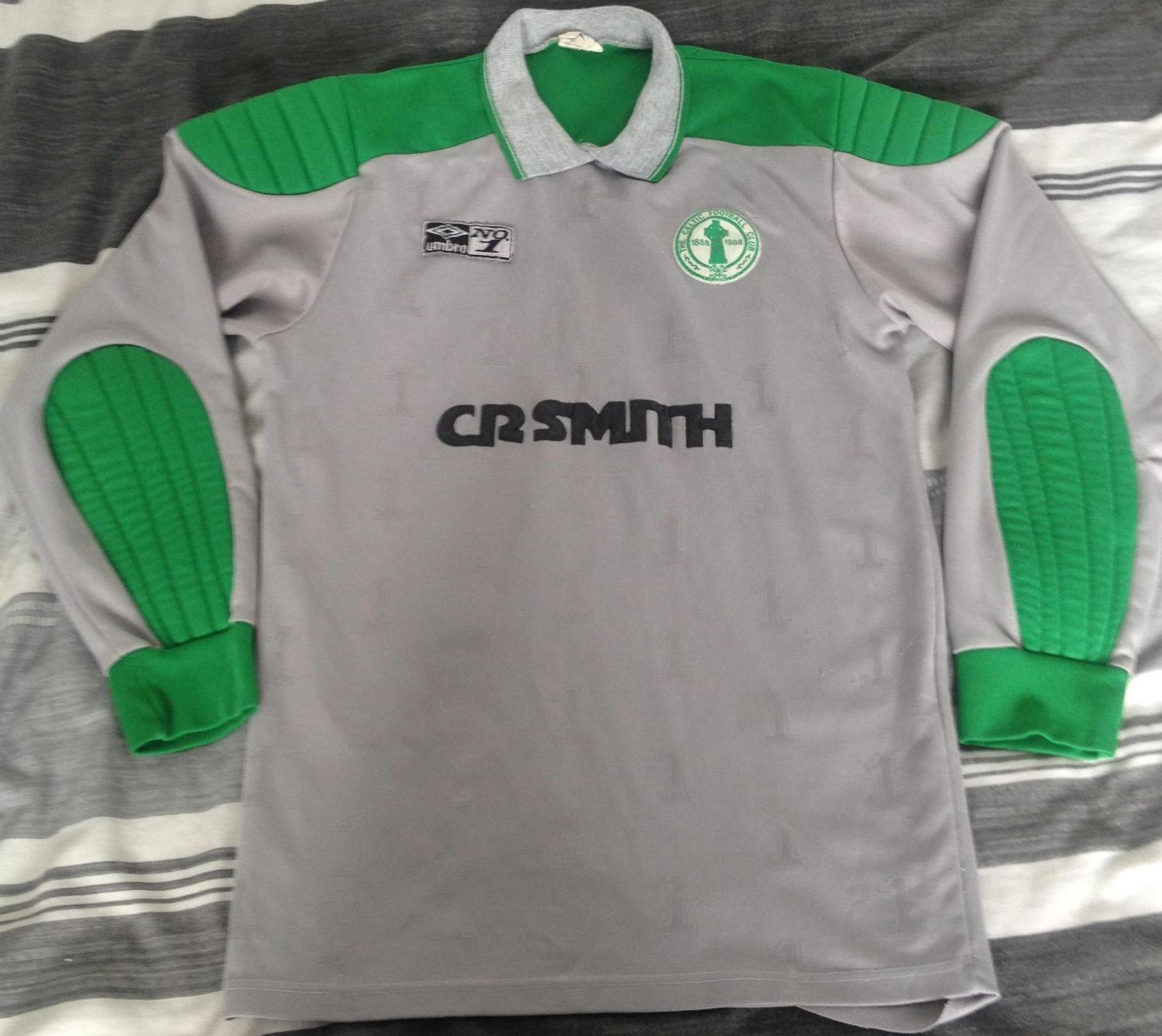 maillot équipe de celtic glasgow gardien 1987-1989 pas cher