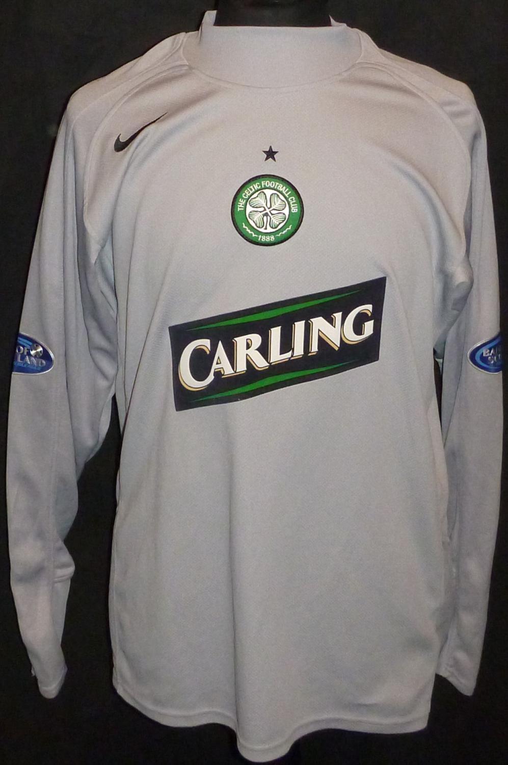 maillot équipe de celtic glasgow gardien 2005-2006 rétro