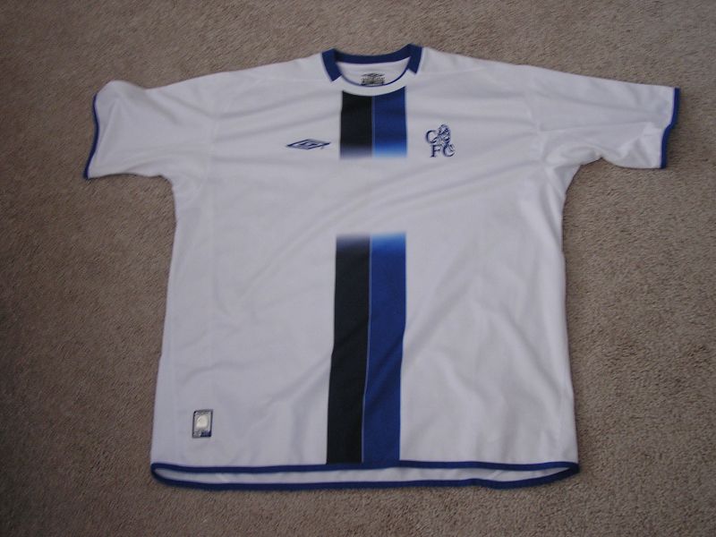 maillot équipe de chelsea fc exterieur 2003-2005 rétro