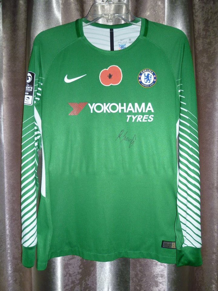 maillot équipe de chelsea fc gardien 2017-2018 rétro