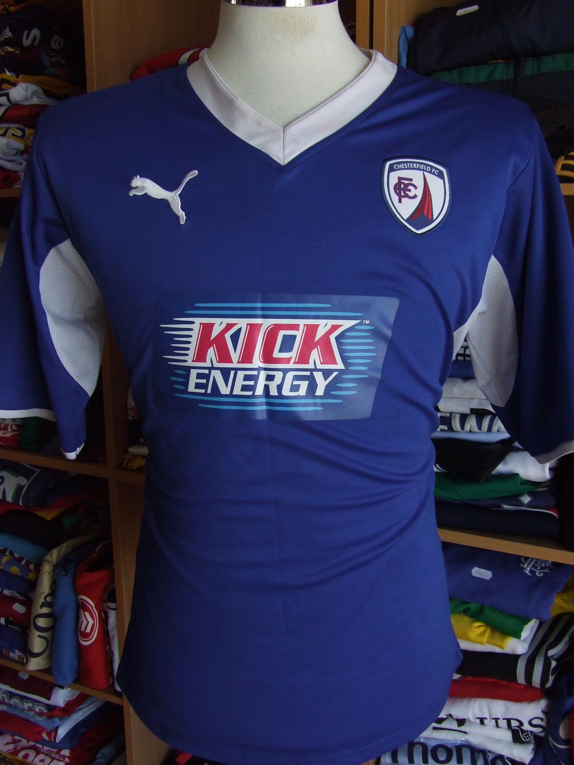 maillot équipe de chesterfield fc domicile 2012-2013 rétro