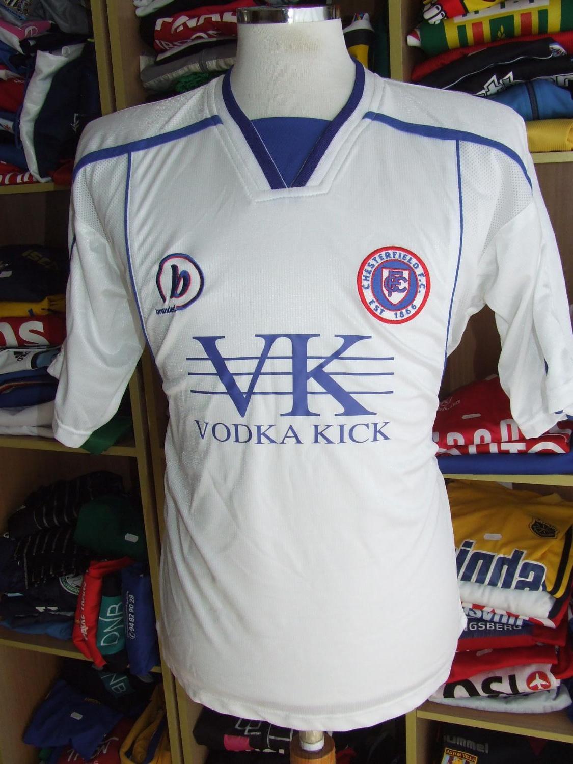 maillot équipe de chesterfield fc exterieur 2004-2005 rétro