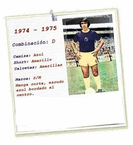 maillot équipe de club américa exterieur 1974-1975 rétro