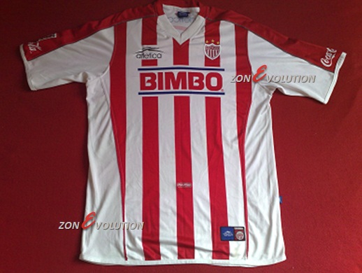 maillot équipe de club necaxa domicile 2002 pas cher