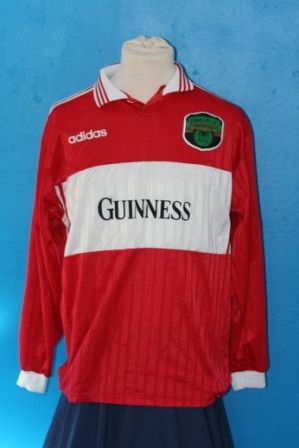 maillot équipe de cork city fc domicile 1997-1998 rétro