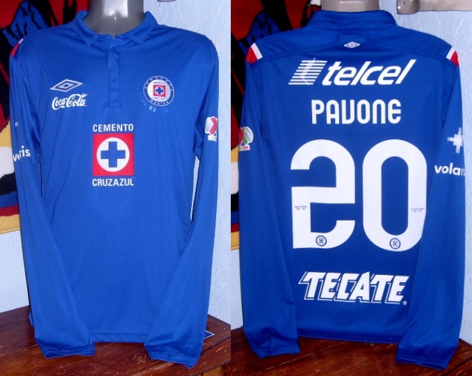 maillot équipe de cruz azul domicile 2012-2013 rétro