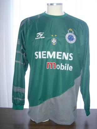 maillot équipe de cruzeiro ec gardien 2004 rétro