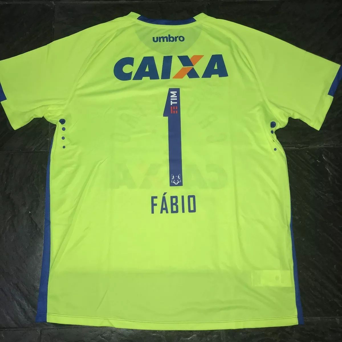 maillot équipe de cruzeiro ec gardien 2016 rétro