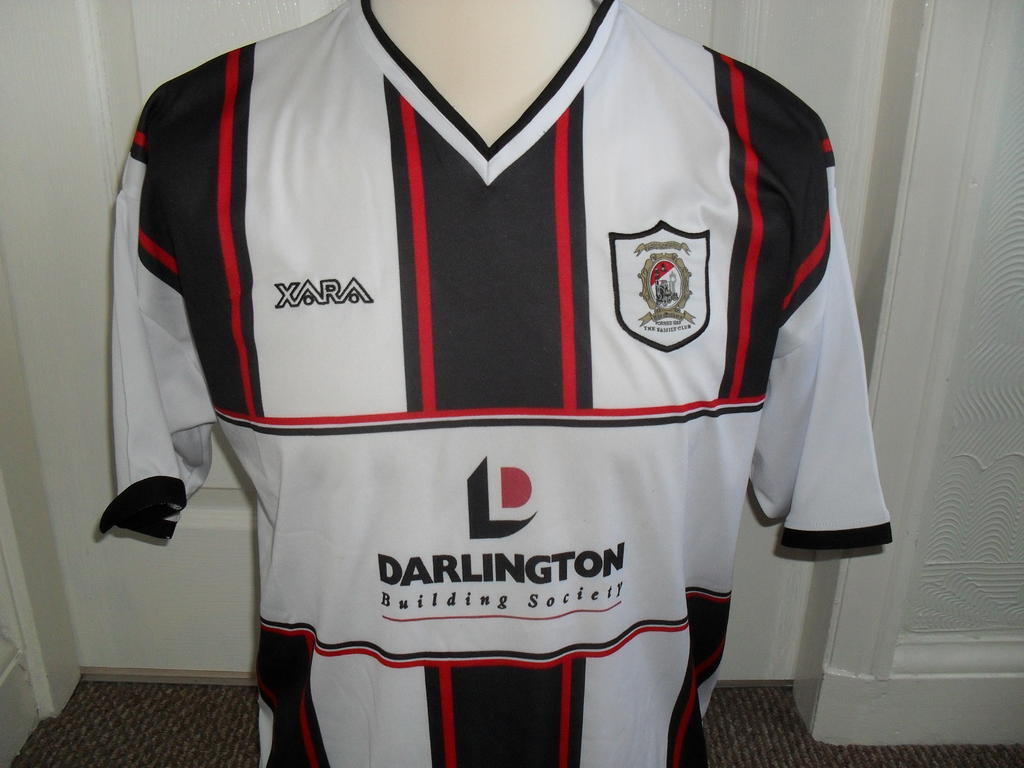 maillot équipe de darlington fc domicile 2003-2004 rétro