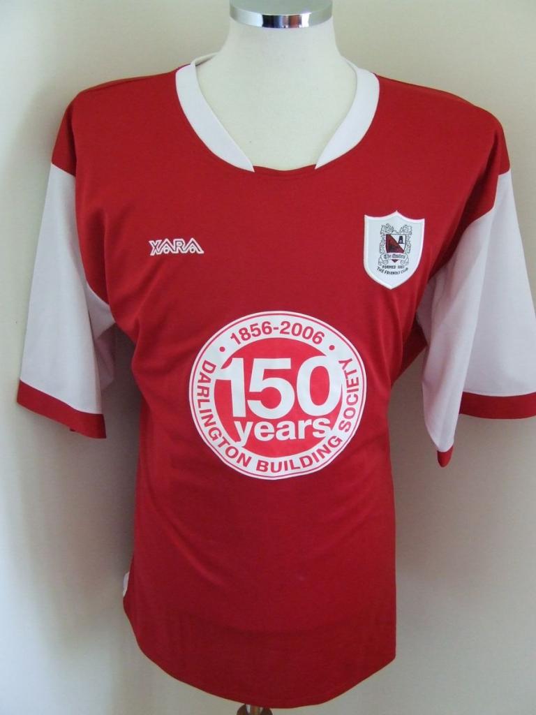 maillot équipe de darlington fc exterieur 2006-2007 rétro