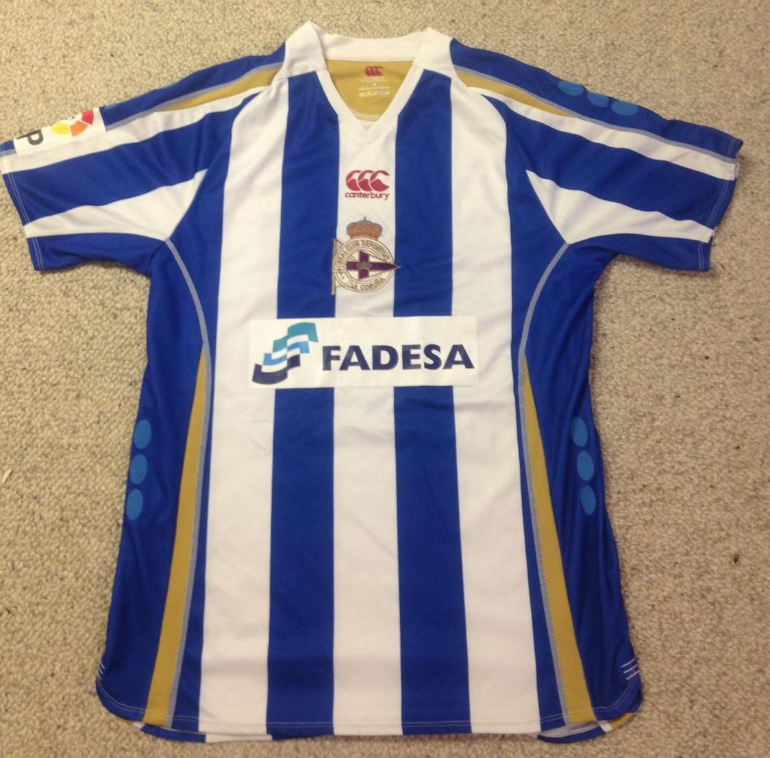 maillot équipe de deportivo la corogne domicile 2007-2008 rétro