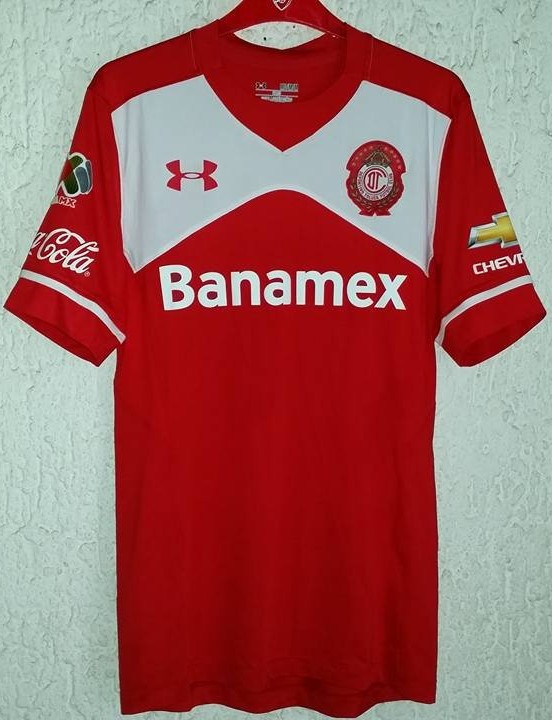 maillot équipe de deportivo toluca domicile 2015-2016 rétro