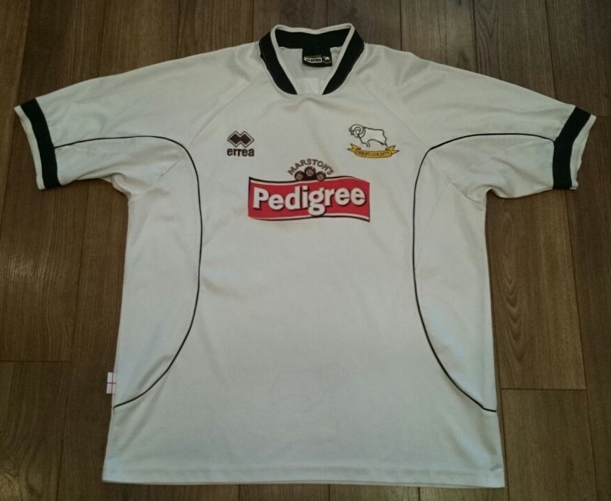 maillot équipe de derby county fc domicile 2003-2005 rétro