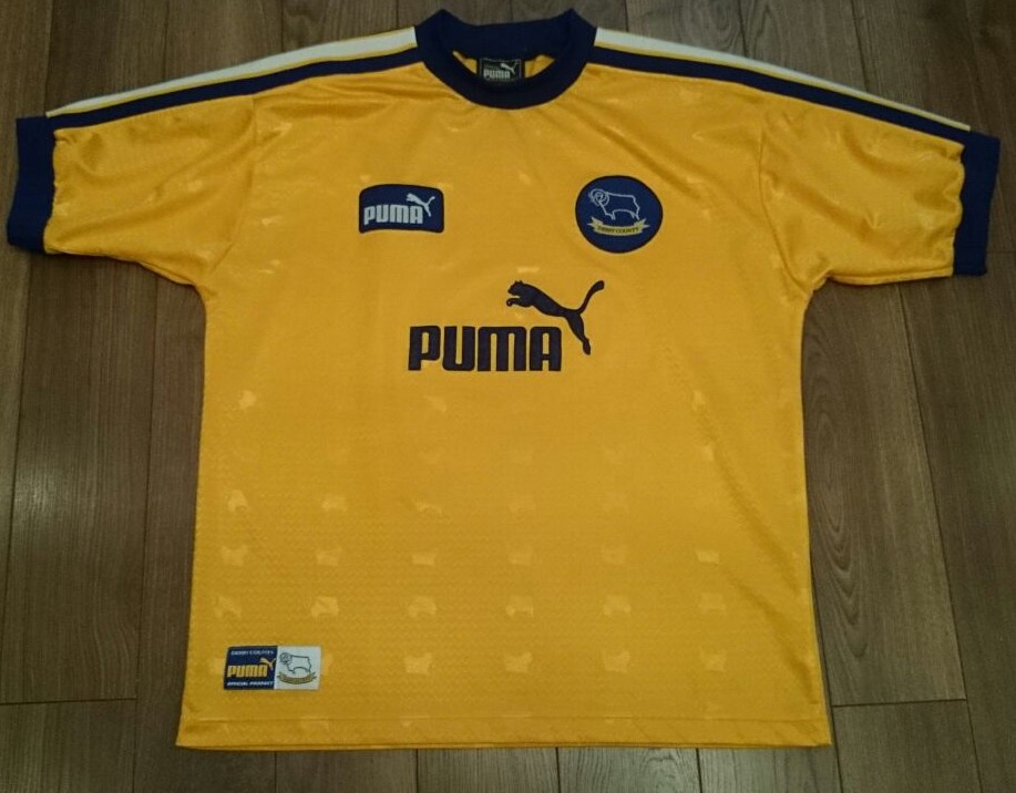 maillot équipe de derby county fc exterieur 1997-1998 rétro