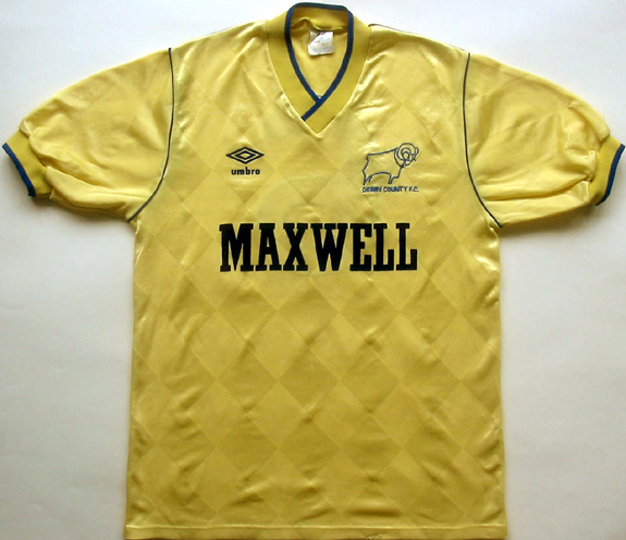 maillot équipe de derby county fc third 1987-1989 rétro